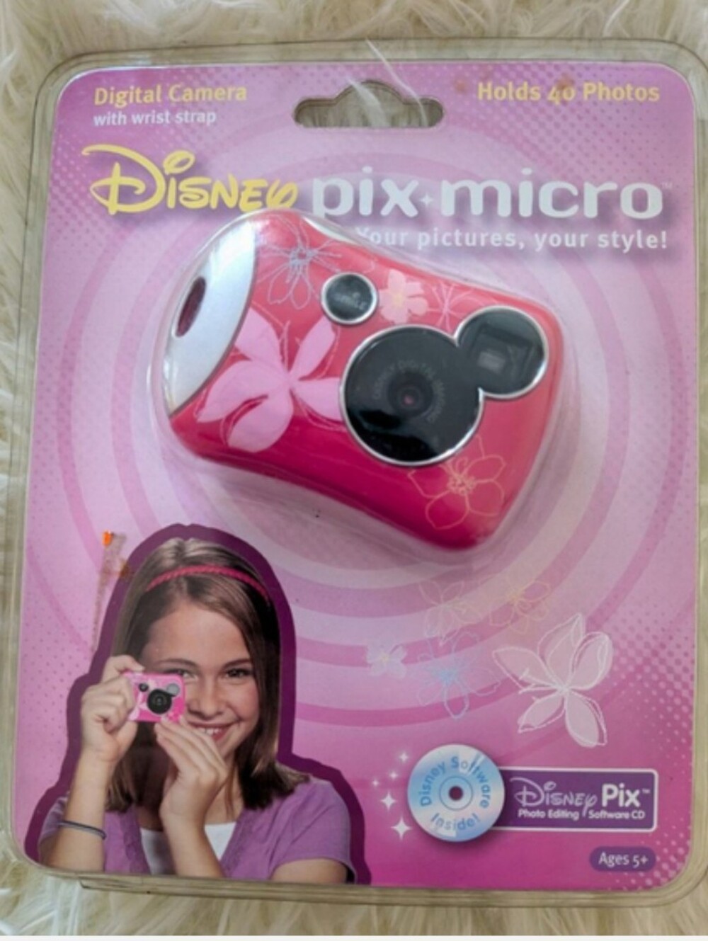 Disney Pink Kids MicrovDigital Camera - Disney Pix